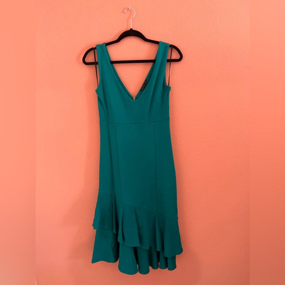 Summer flounce hem midi dress